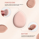 All-in-One Portable Makeup Brush Kit with LED Mirror Travel Case, Sponges & Applicators(pink)-4