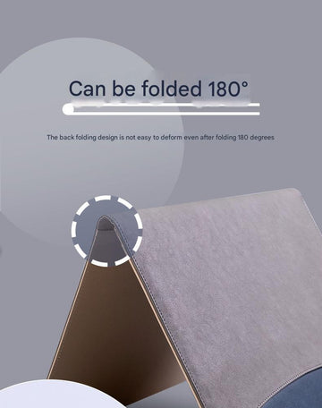 A4 PU Leather Business Portfolio with Ring Binder, Calculator & 40 Sleeves(brown) - 0