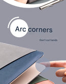 A4 PU Leather Business Portfolio with Ring Binder, Calculator & 40 Sleeves(grey and black)-5