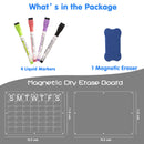 Magnetic Acrylic Fridge Calendar & Memo Board Set - Dry Erase Planner with Markers & Eraser(43*30cm 3mm)-4