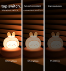 Yellow Deer Cute Animal LED Night Light - Rechargeable Silicone Nursery Lamp with Tap Control, Dimmable Bedside Light for Kids-5