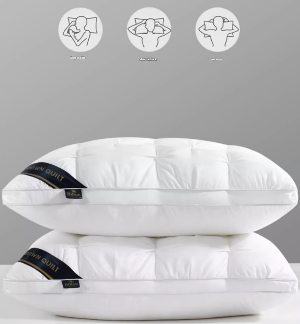 White Luxury Adjustable Bed Pillow Set (2-Pack) - Hotel Quality Down Alternative for Ultimate Neck Support & Comfort - 0