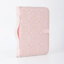 Pink Elegant Quilted Bible Cover - Protective Book Case with Carry Handle-1