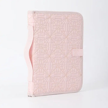 Pink Elegant Quilted Bible Cover - Protective Book Case with Carry Handle