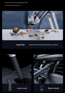 Silver and Purple 4-in-1 Cordless Handheld Vacuum Cleaner - Powerful 16KPa Suction with Brushless Motor, Blower & Air Pump-3