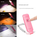 2 Pcs Black USB Rechargeable Clip-on LED Book Light - 3 Color Modes & Dimmable Brightness for Eye-Caring Reading-5