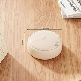 Beige Modern Compact Sewing Kit Organizer - All-in-One with Magnetic Needle Case - 0