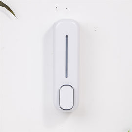 2 Pcs White Modern Wall-Mounted Press Soap Dispenser - 300ml Refillable Pump for Bathroom & Kitchen