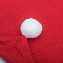 Red Festive Santa Hat Dining Chair Covers - Set of 8 for Holiday Party Decoration-5