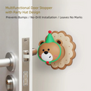 4 Pcs Yellow Adorable Bear Wall Protector - Multi-Use Self-Adhesive Door Stopper Bumper-2