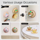 4 Pcs Yellow Adorable Bear Wall Protector - Multi-Use Self-Adhesive Door Stopper Bumper-6