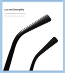 Gold Frame and Brown Lenses Modern Retro Geometric Sunglasses - Chic Metal Frame with UV400 Lenses and Black PU Leather Protective Case-11