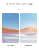 Gold Frame and Pink Grey Lenses Modern Retro Geometric Sunglasses - Chic Metal Frame with UV400 Lenses and Black PU Leather Protective Case-12