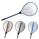 Blue High Strength Large Landing Net - Fishing Net with Long Foldable Handle and Soft Rubber Netting, Dip Net for Fishing, Ideal for Boat, Pier, River Angling-2