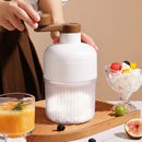 Manual Ice Shaver Machine Portable Hand-Crank Snow Cone Maker for Home Use with 2 Ice Cube Molds-1