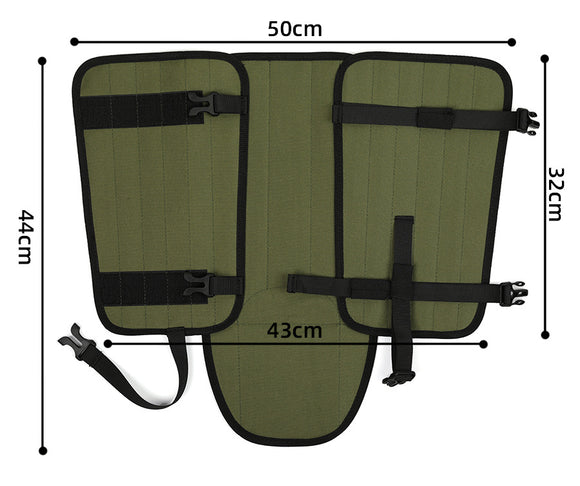 Green Outdoor Waterproof Leg Gaiters - Anti-Snake Bite & Scratch Protection Boot Covers - Breathable Nylon Oxford Leg Guards for Hiking Camping