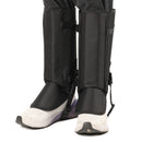 Black Outdoor Waterproof Leg Gaiters - Anti-Snake Bite & Scratch Protection Boot Covers - Breathable Nylon Oxford Leg Guards for Hiking Camping-1