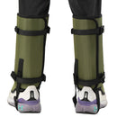 Black Outdoor Waterproof Leg Gaiters - Anti-Snake Bite & Scratch Protection Boot Covers - Breathable Nylon Oxford Leg Guards for Hiking Camping-3