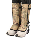 Camouflage khaki Outdoor Waterproof Leg Gaiters - Anti-Snake Bite & Scratch Protection Boot Covers - Breathable Nylon Oxford Leg Guards for Hiking Camping-1