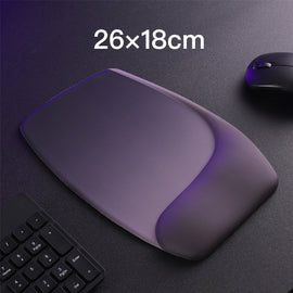 Purple Comfortable Memory Foam Wrist Rest Set – Ergonomic Mouse Pad & Keyboard Hand Support for Office and Home Use