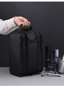 Large Capacity PU Leather Toiletry Bag - Multi-Compartment Dopp Kit & Cosmetic Organizer(black)-6