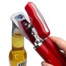 Red (2-Pack) Heavy-Duty Manual Can Opener - Ergonomic 3-in-1 Tool with Stainless Steel Cutter & Bottle Opener-3