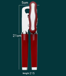 Red (2-Pack) Heavy-Duty Manual Can Opener - Ergonomic 3-in-1 Tool with Stainless Steel Cutter & Bottle Opener-6