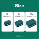 S Black Durable & Expandable Travel Packing Cube - Tear-Resistant & Water-Repellent Clothing Organizer with Double Zippers-2