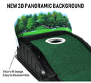 Indoor Golf Putting Mat with Automatic Ball Return System 2.6m Practice Green with Alignment Guides for Home and Office Training-7