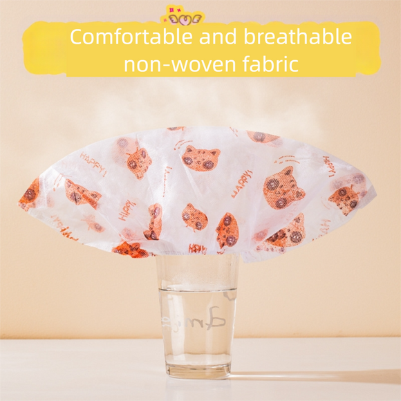 50 Pieces Thickened Non-Woven Disposable Shoe Covers (Yellow Bear) – Universal Fit (EU Size 34-45) for Guests & Floor Protection