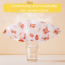 50 Pieces Thickened Non-Woven Disposable Shoe Covers (Orange Bear) – Universal Fit (EU Size 34-45) for Guests & Floor Protection-3