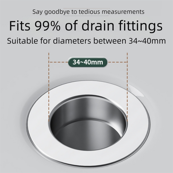 2-Pack Pop-Up Sink Stopper with Hair Catcher – Standard (34-40mm) Drain Filter,Basin Drain Filter Upgrade