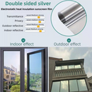Premium 6-Layer Sliver Window Film for Home/Office – Reflective One-Way Privacy, 50cm x 2m One Roll, UPF 50+ UV Block,With Full Install Tools-1