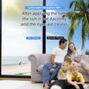 Premium 6-Layer Aurora Blue Window Film for Home/Office – Reflective One-Way Privacy, 50cm x 2m One Roll, UPF 50+ UV Block,With Full Install Tools-2