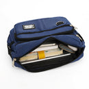 Dark Blue Men's Waterproof Oxford Cloth Crossbody Bag - Durable Anti-Theft Shoulder Backpack for Business, Travel & 10-inch Tablet-3