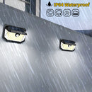 2-Pack Solar Motion Sensor Wall Light(230-Bead LED) -  3 Lighting Modes, IP64 Waterproof, Three-Sided Wide-Angle Lighting for Outdoor Security and Garden Lighting-5