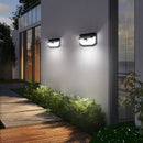 2-Pack Solar Motion Sensor Wall Light(388-Bead LED) -  3 Lighting Modes, IP64 Waterproof, Three-Sided Wide-Angle Lighting for Outdoor Security and Garden Lighting-7