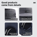 2-Pack Light Grey Men's Adjustable Sun Protection Hat - Wide Brim, Deep Crown, Quick Dry Breathable Sun Cap with Neck Flap for Hiking & Outdoors-2