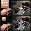 2-Pack Black Metal Thin Slim Men Women Pop Up Wallet (10.1 x 6.9 x 1.7 cm) - RFID Anti-theft Card Holder with box-5