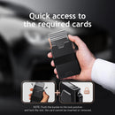 2-Pack Grey Metal Thin Slim Men Women Pop Up Wallet (10.1 x 6.9 x 1.7 cm) - RFID Anti-theft Card Holder with box-4