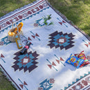 Mutifunctional 90 x 180 CM Bohemian Outdoor Picnic Blanket & Throw - Thick, Moisture-Proof Mat for Camping, Beach & Home Decor-2