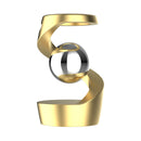 Golden gyroscope and silver beads Kinetic Levitating Desk Toy - Silent Spinning Floating Gyroscope for Stress Relief & Office Decor-1