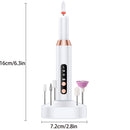White Cordless Electric Nail Drill Kit - Portable Manicure Pedicure Polisher with 12 Bits-1
