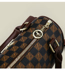 Brown bear Stylish PU Leather Boston Bag - Elegant Retro Single Shoulder Crossbody Handbag for Women-4