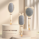 Oval comb Soft Touch Air Cushion Hair Brush with Built-in Cleaning Claw Detangling Massage Comb for Wet and Dry Hair Gentle Scalp Care-3