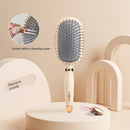 Square comb Soft Touch Air Cushion Hair Brush with Built-in Cleaning Claw Detangling Massage Comb for Wet and Dry Hair Gentle Scalp Care-1