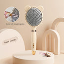 Little Bear Comb Soft Touch Air Cushion Hair Brush with Built-in Cleaning Claw Detangling Massage Comb for Wet and Dry Hair Gentle Scalp Care-1