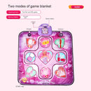 Kids Electronic Dance Mat Princess Theme Musical Rhythm Game with LED Lights Adjustable Volume Non-Slip Floor Playmat for Girls Age 3+-4