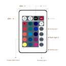 Square Dynamic Water Ripple Projector Night Light 16 RGB Colours Rechargeable LED Atmosphere Lamp with Remote Control for Bedroom and Photography-4