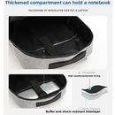 Black 3 Piece Mens Backpack Set with Sling Bag and Pouch USB Charging Port Large Capacity Laptop Daypack Water Resistant Business Travel School Bag-4